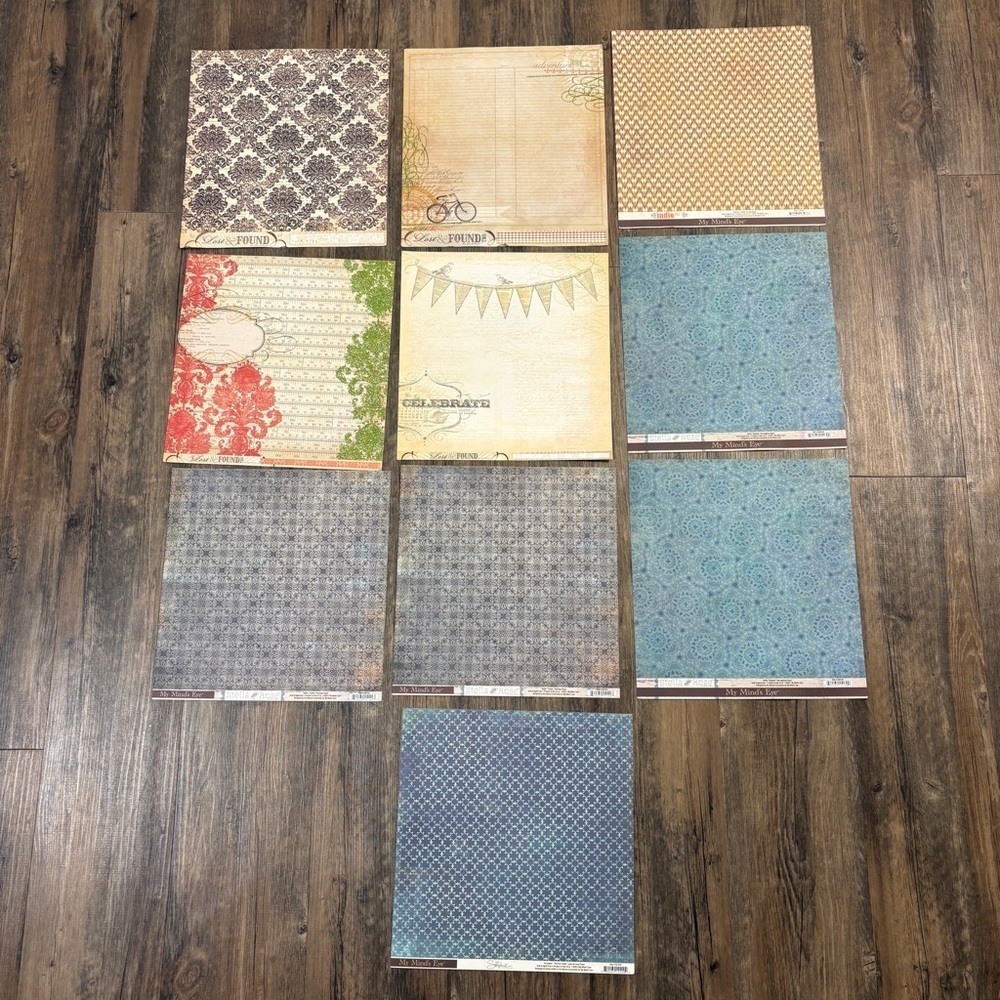Stella and Rose/Lost and Found/So Sophie Scrapbook Paper Lot (10)